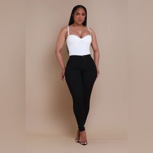 Swank-a-Posh High Waist Stretchy Jean in Black